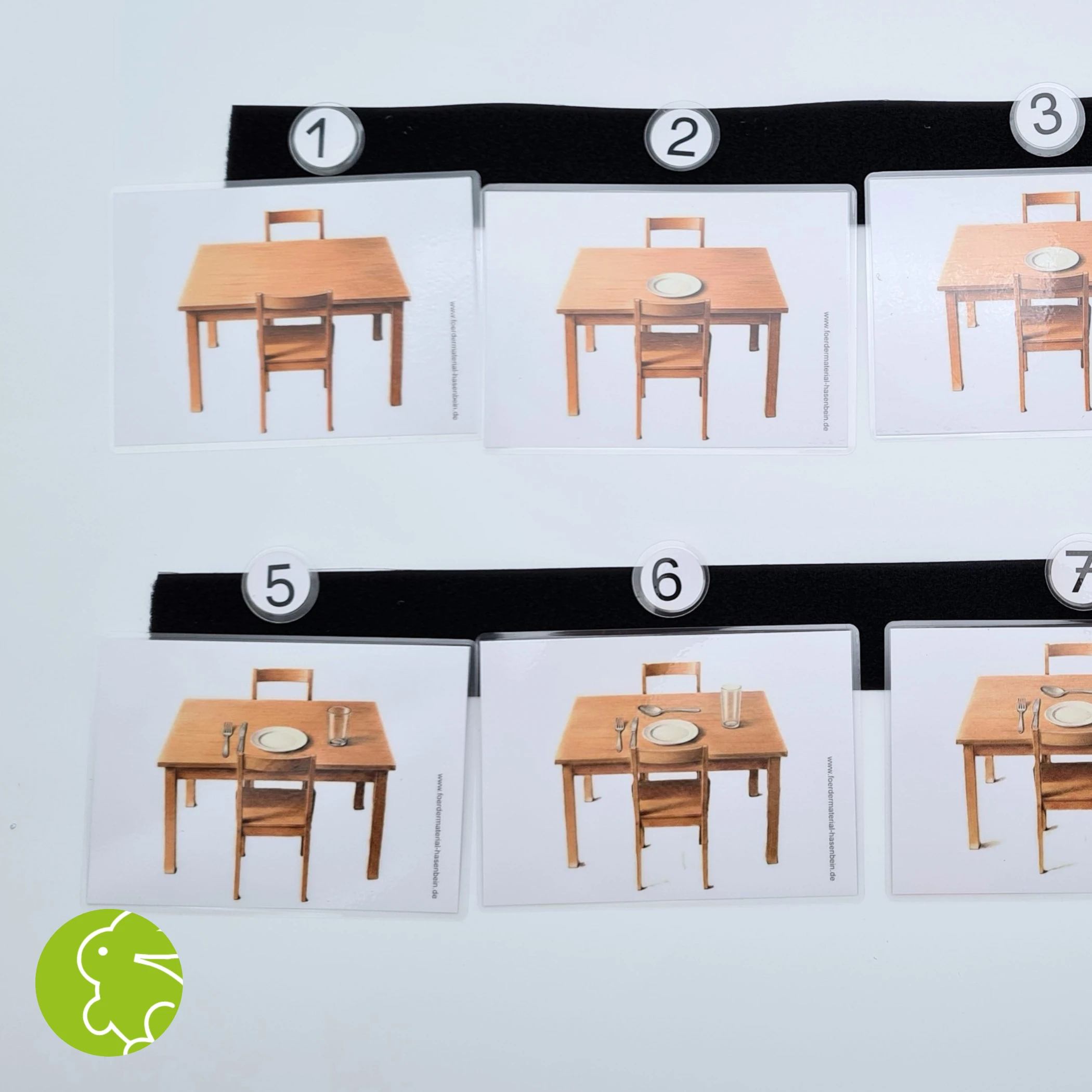 Bilderfolge "Tisch decken"