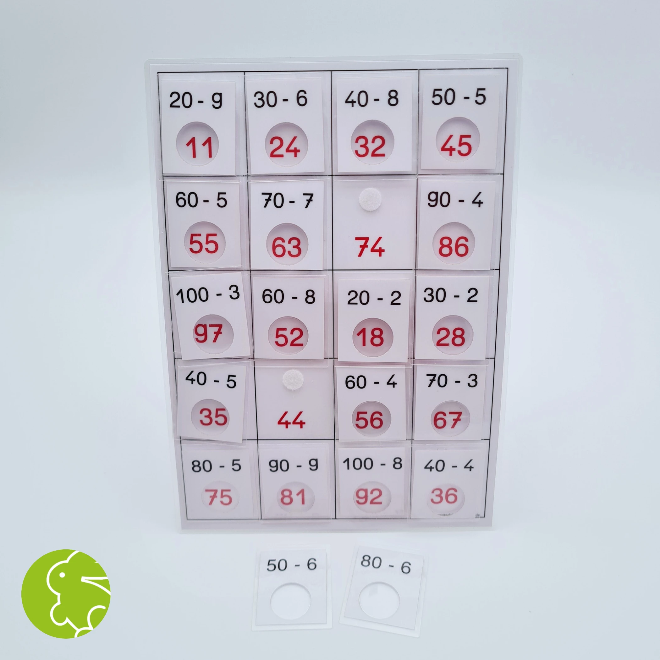 Subtraktionslotto 100 (gl.10er - 1er)