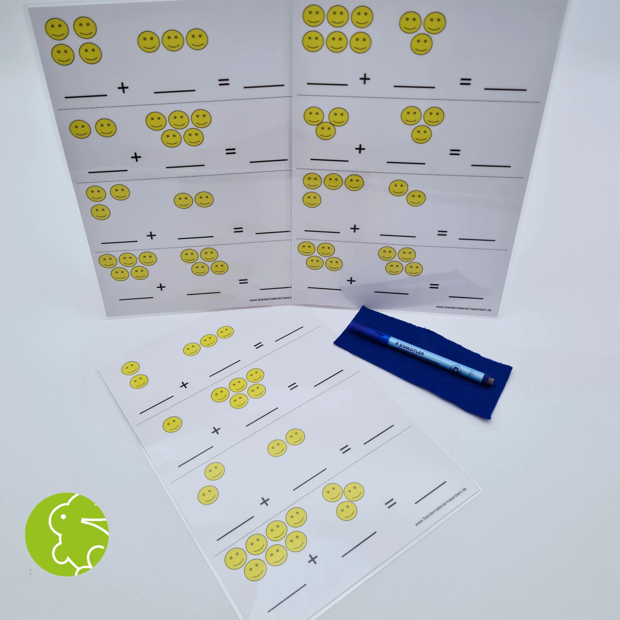 Rechengeschichten - Smiley