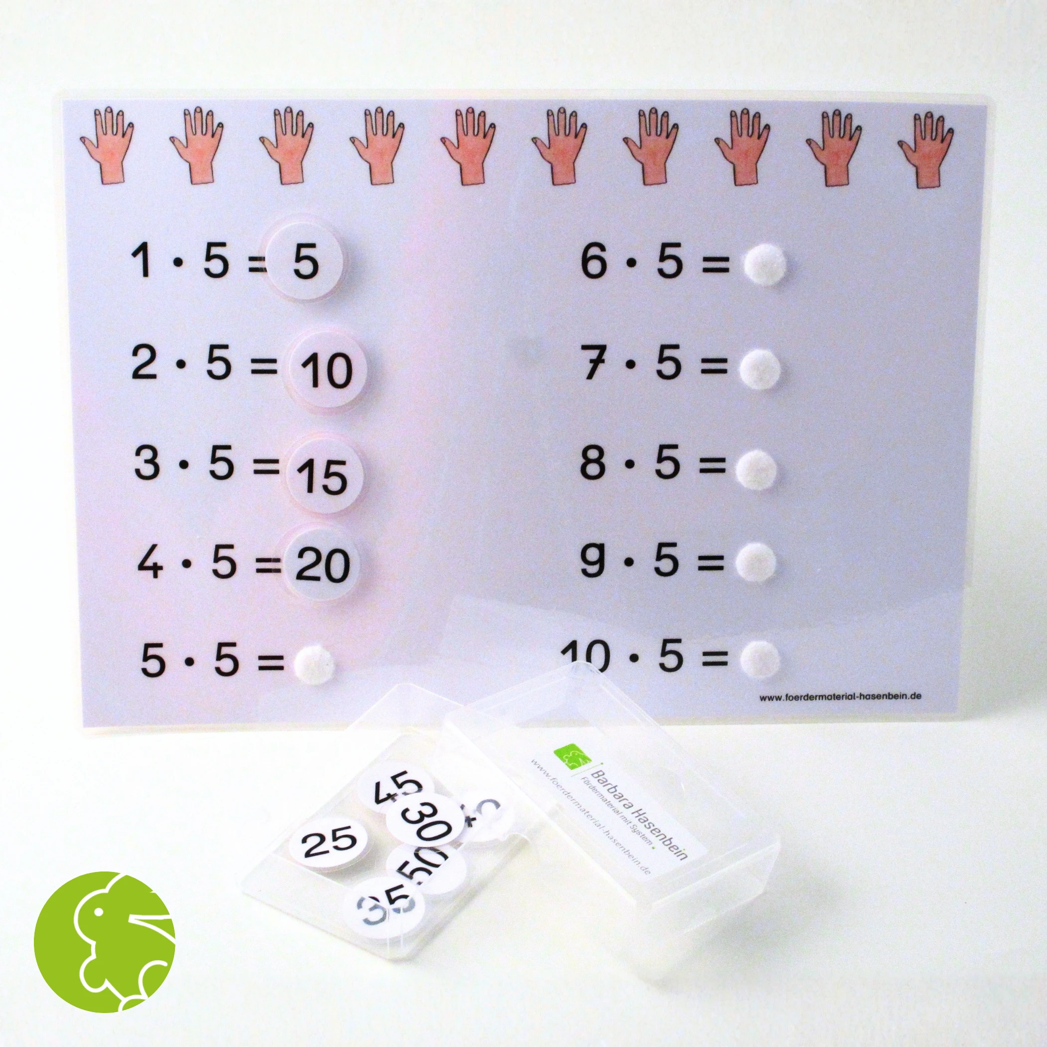 1 x 5 - Aufgabenkarte