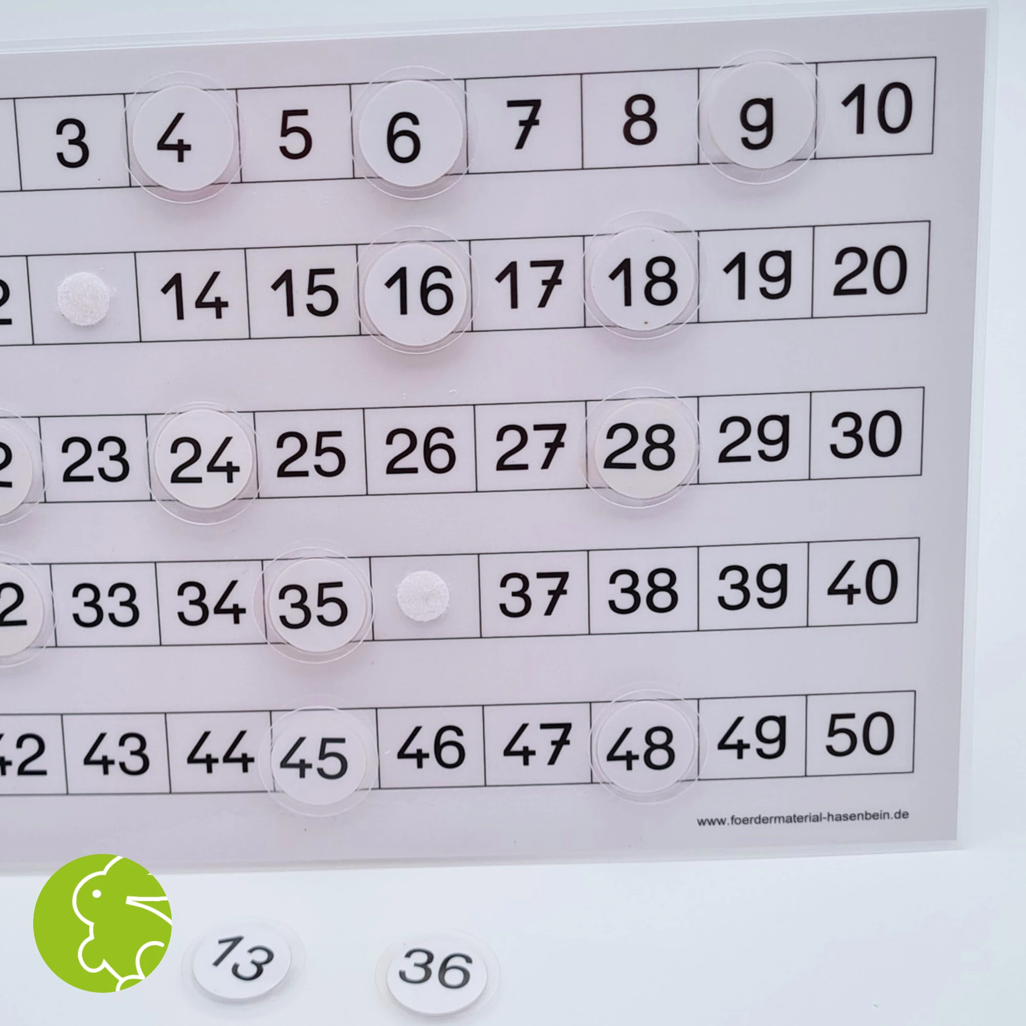 Was fehlt in der 50er-Tafel?