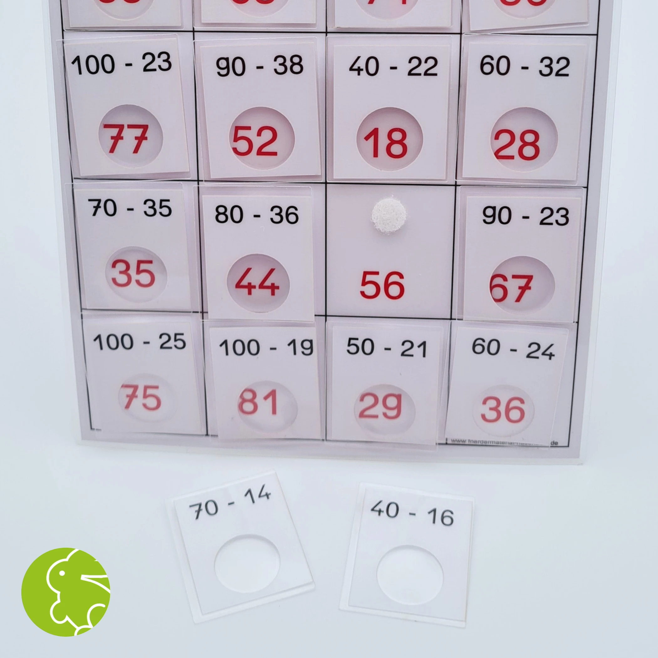 Subtraktionslotto 100 (gl.10er-gem.10er)