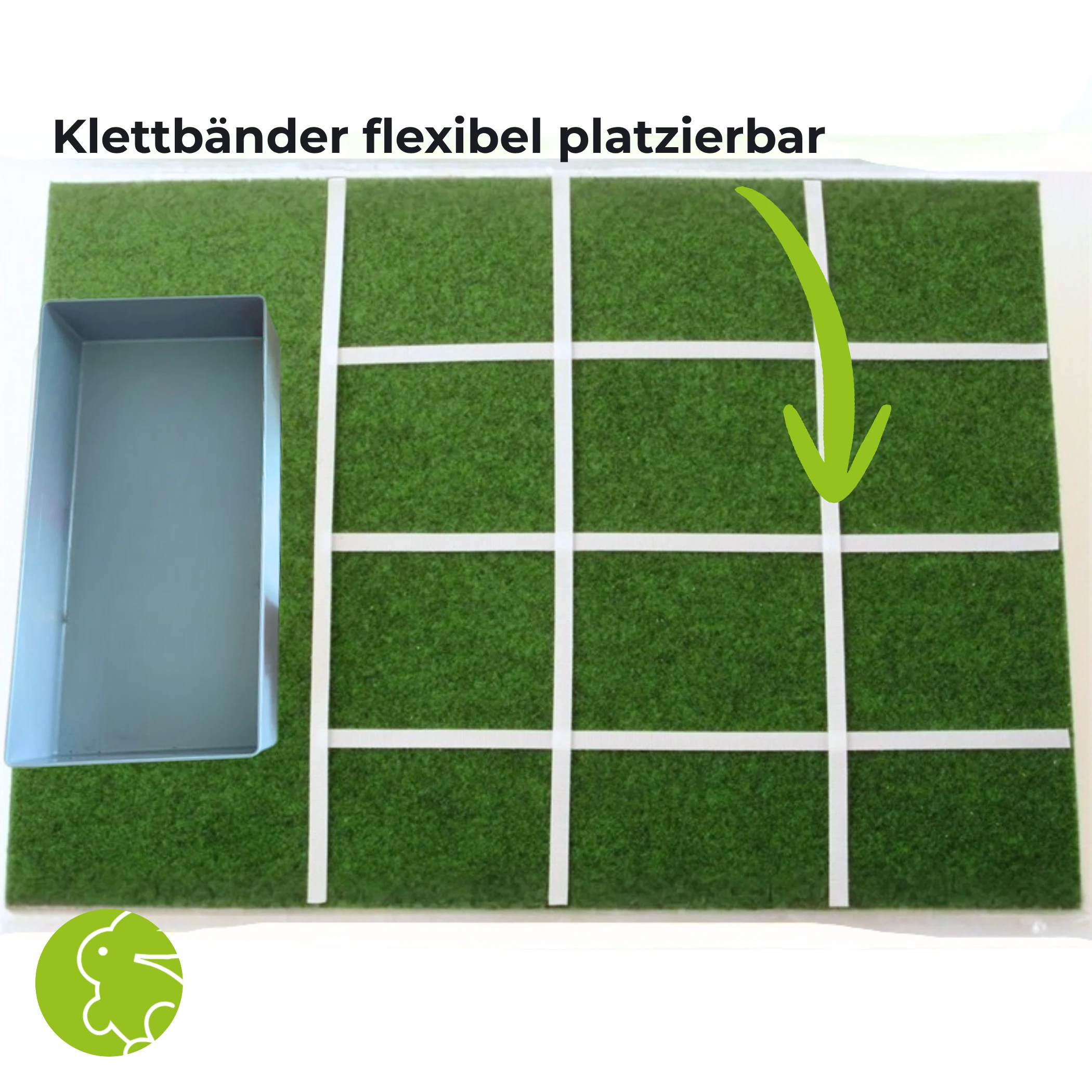 Blanko-Tablett 2 - A2 mit Klettraster