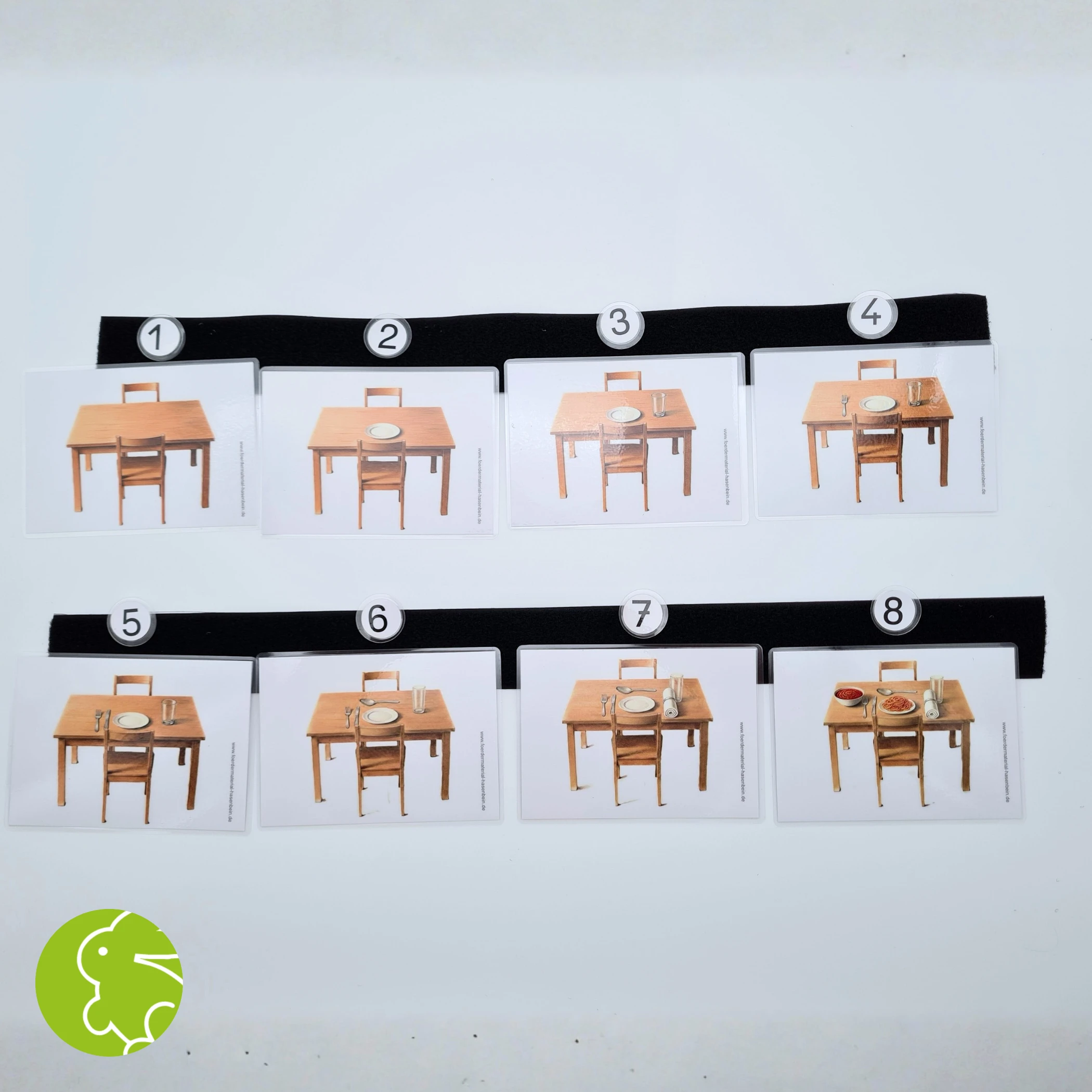 Bilderfolge "Tisch decken"