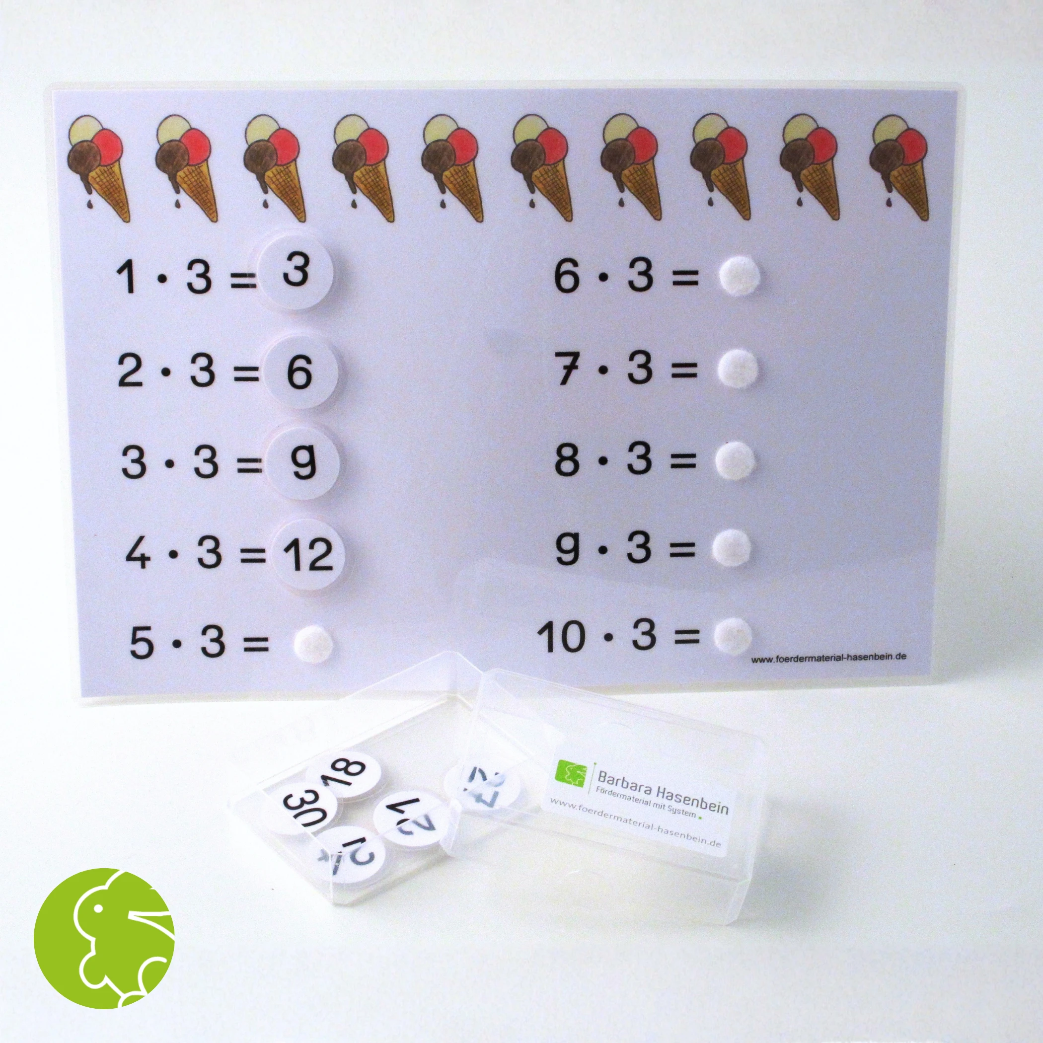 1 x 3 - Aufgabenkarte