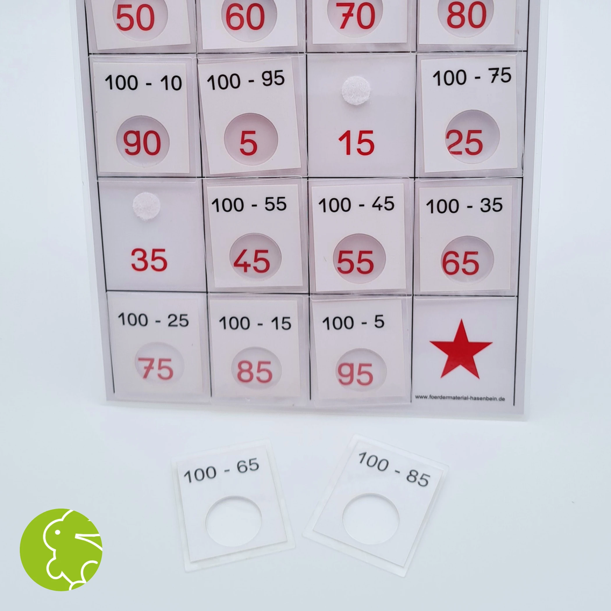 Subtraktionslotto 100 (gl.10er-gl.10er)