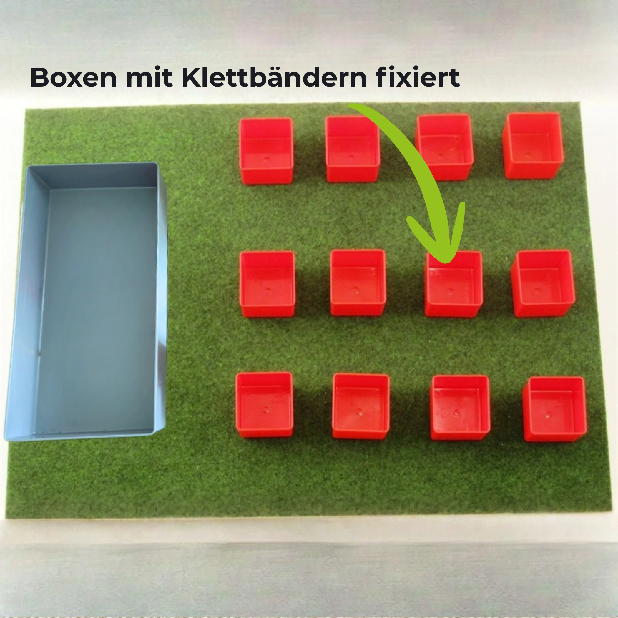 Blanko-Tablett 4 - A2 mit 12 Boxen