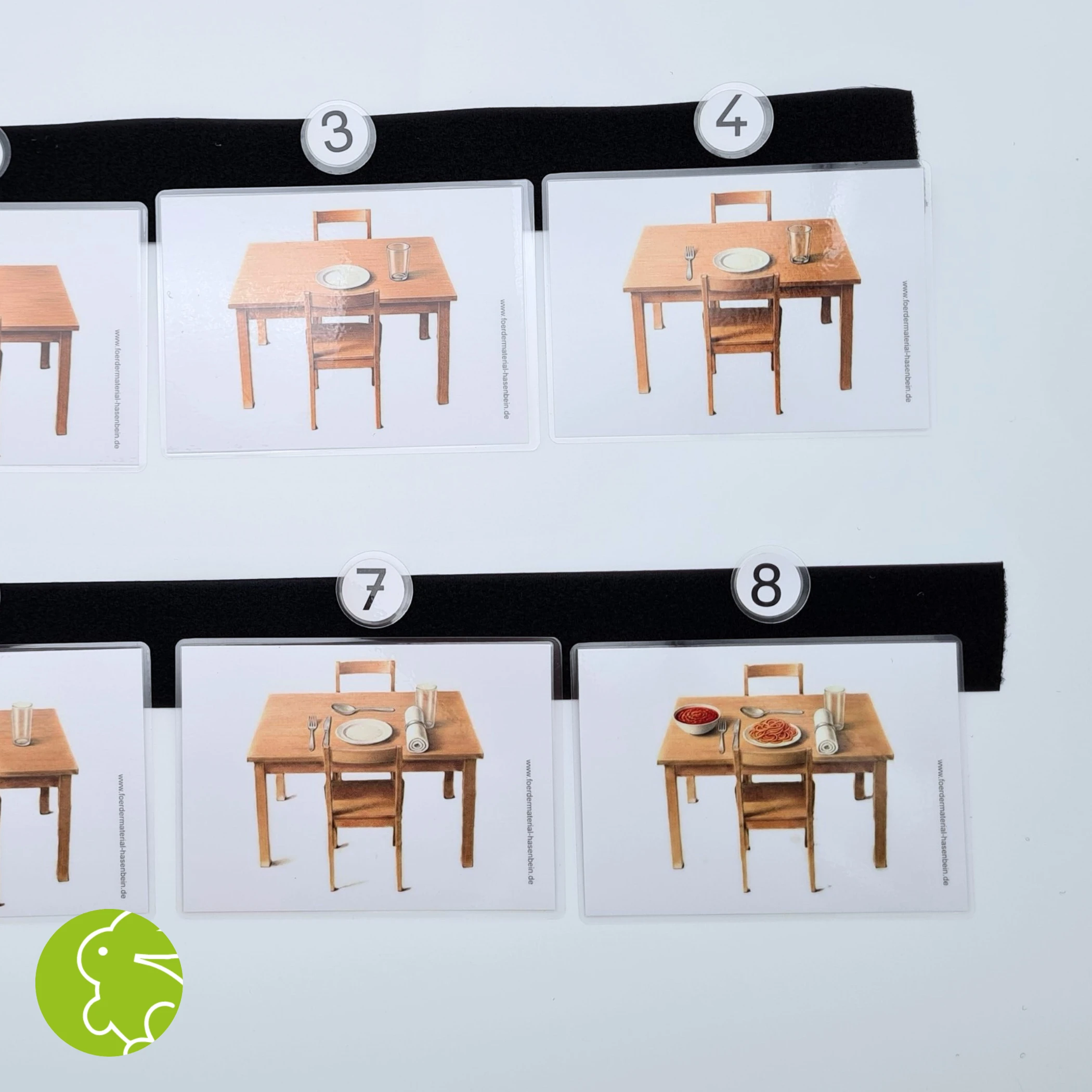 Bilderfolge "Tisch decken"