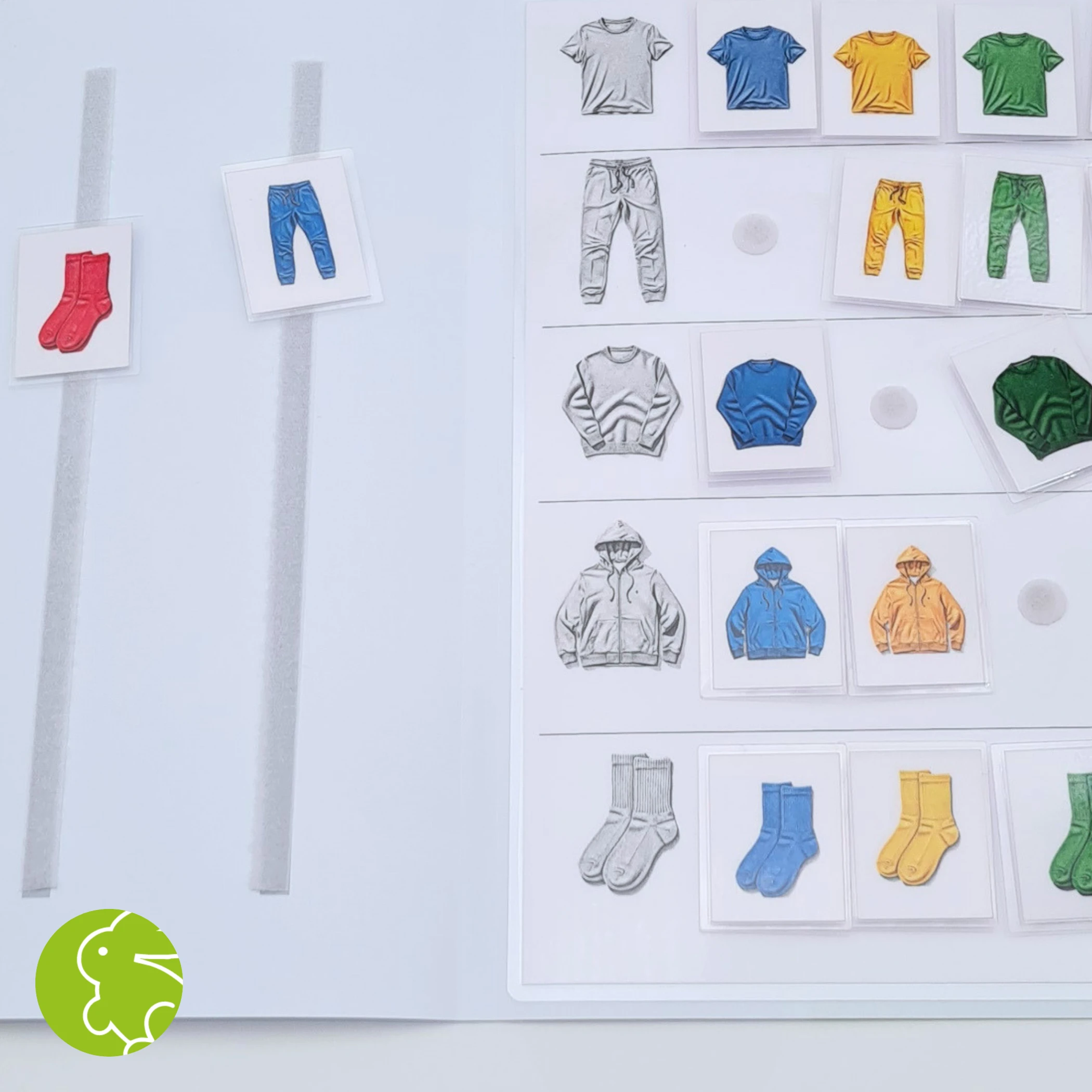 Mappe 2 - Kleidung ordnen